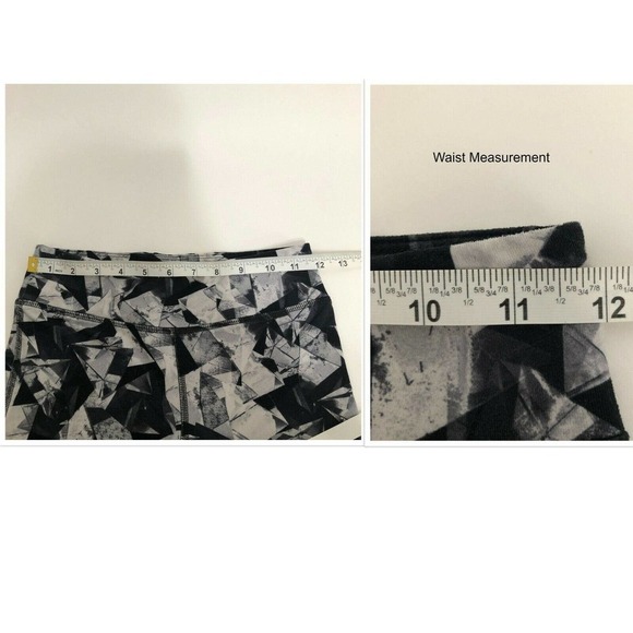 C9 Champion Size Large 10-12 High Waist Black White Geometric Leggings - Picture 4 of 12